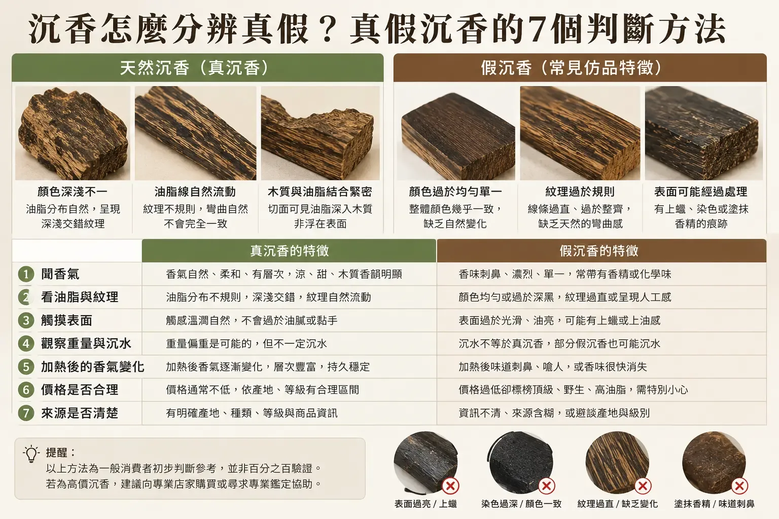 沉香怎麼分辨真假？真假沉香的7個判斷方法